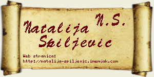 Natalija Špiljević vizit kartica